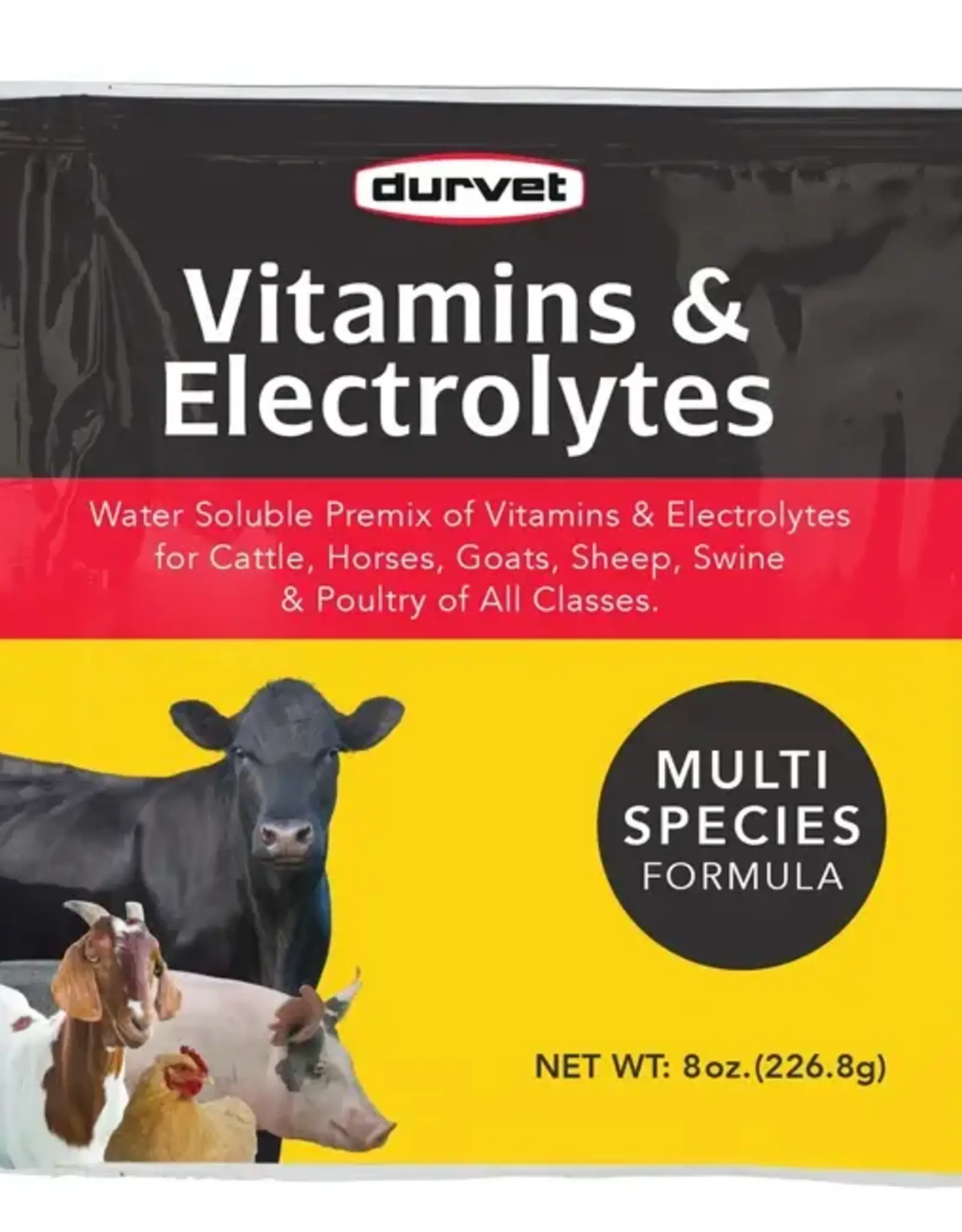 DURVET Vitamins & Electroytes 8oz DURVET 1tsp/gal