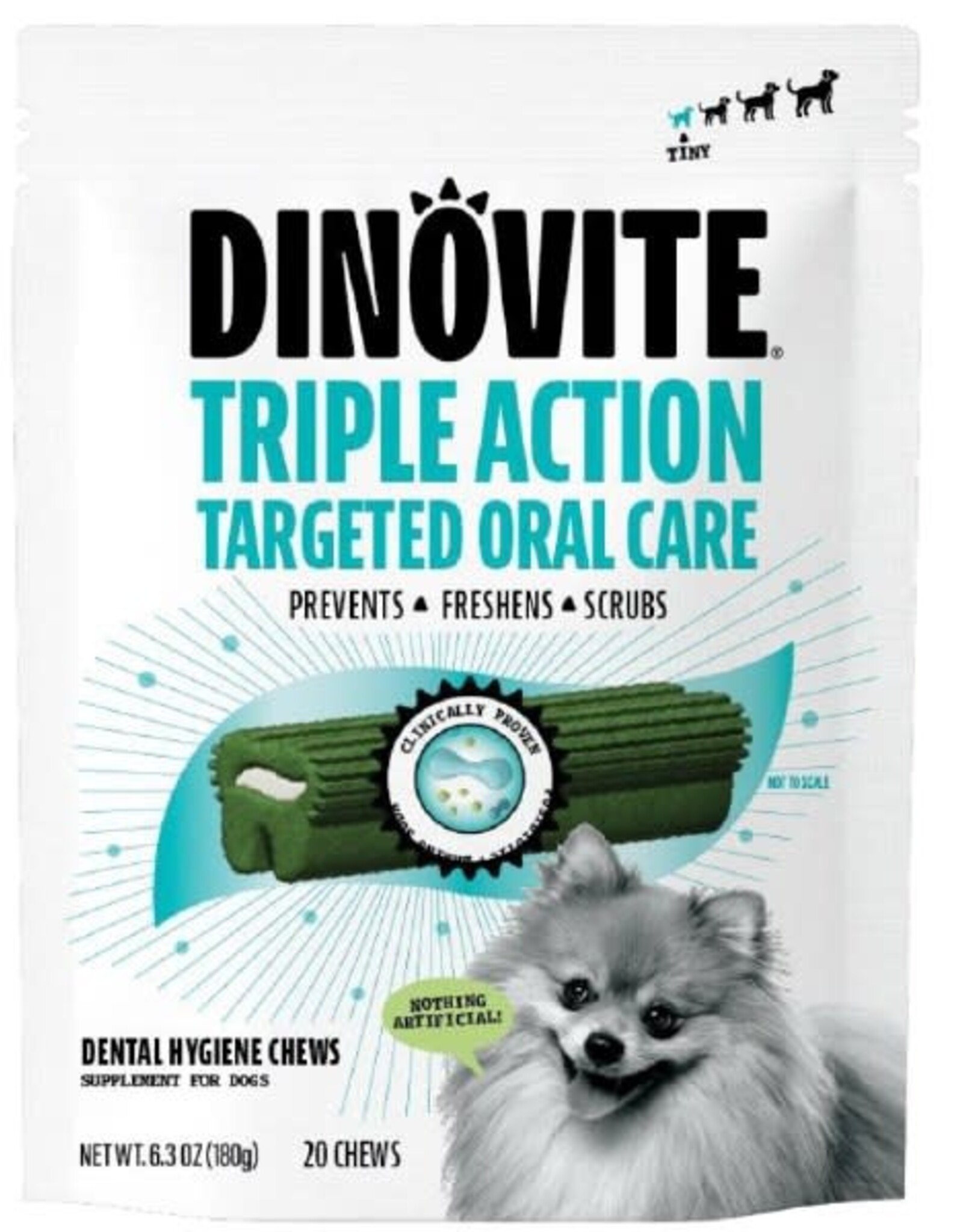 Dinovite Dinovite K9 Dental Chew Tiny 20/pk