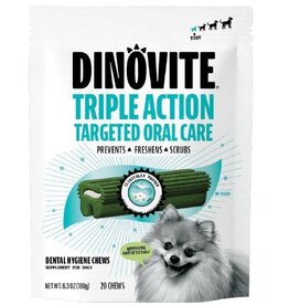 Dinovite Dinovite K9 Dental Chew Tiny 20/pk