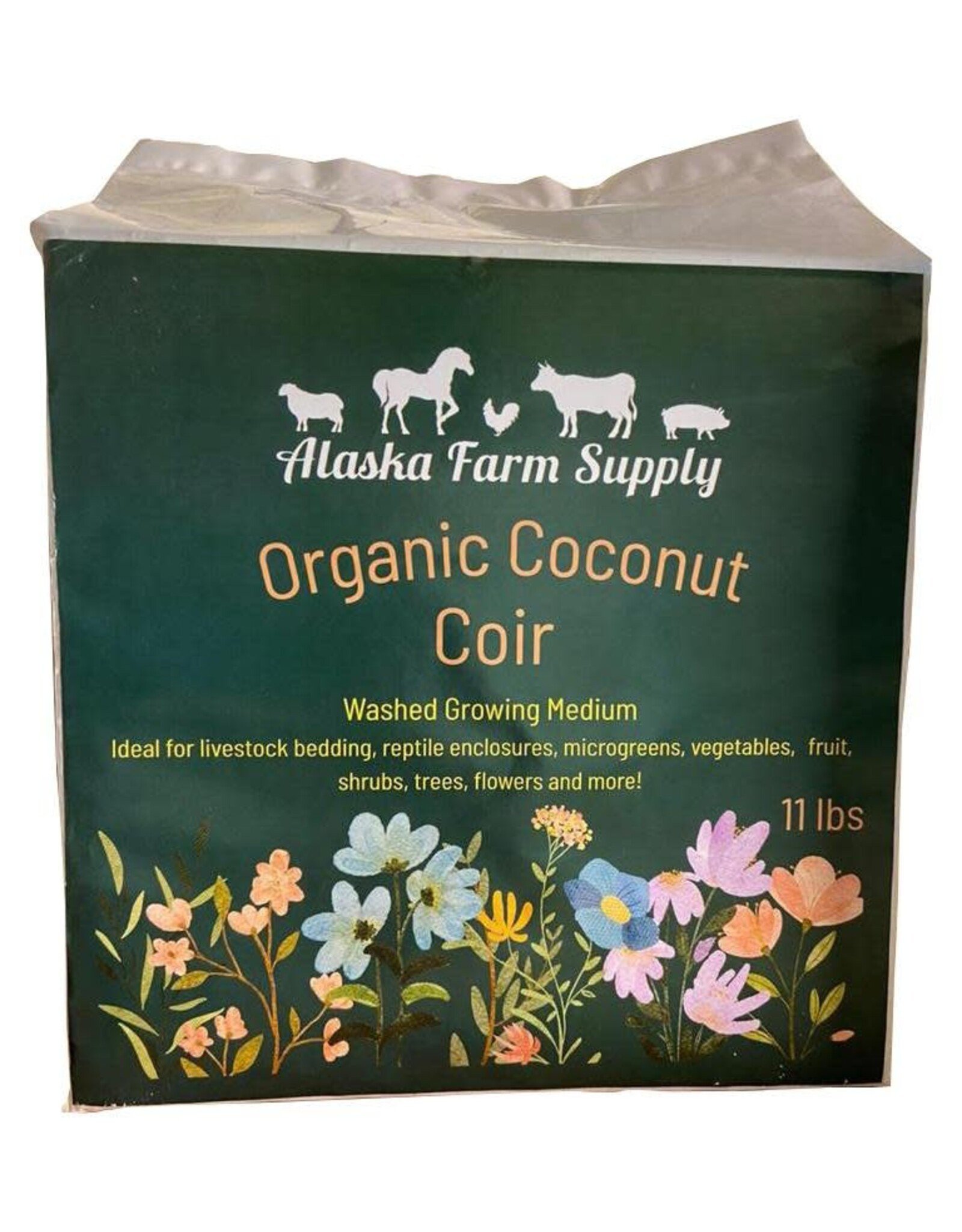Alaska Farm Supply AFS Organic Coconut Coir 11lbs