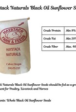 Alaska Farm Supply AFS Haystack Naturals Black Oil Sunflower Seeds 40lbs