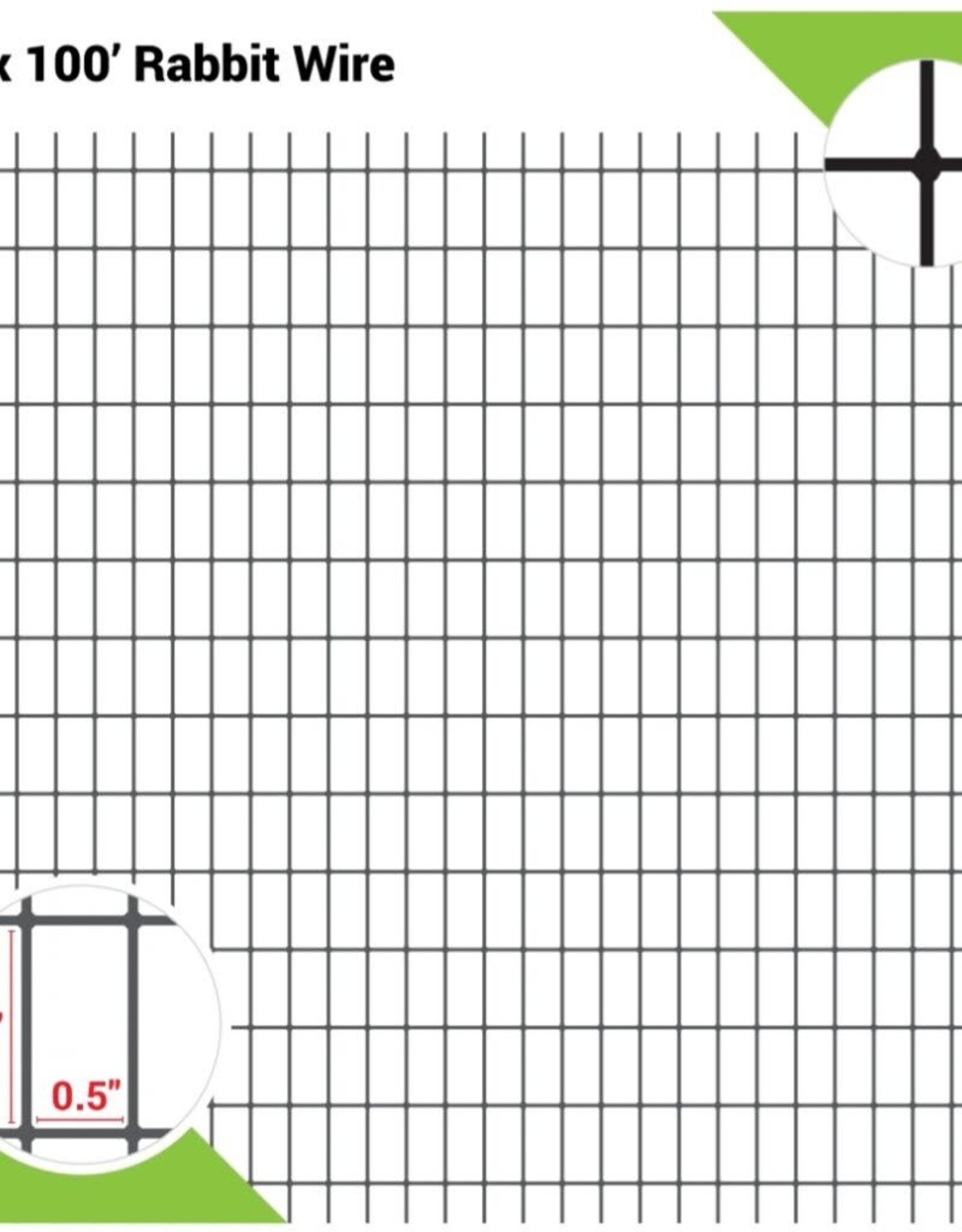 Alaska Farm Supply AFS Hardware Cloth HD Rabbit Fence 1/2"x1", 14 Gauge, 30 in x 100ft