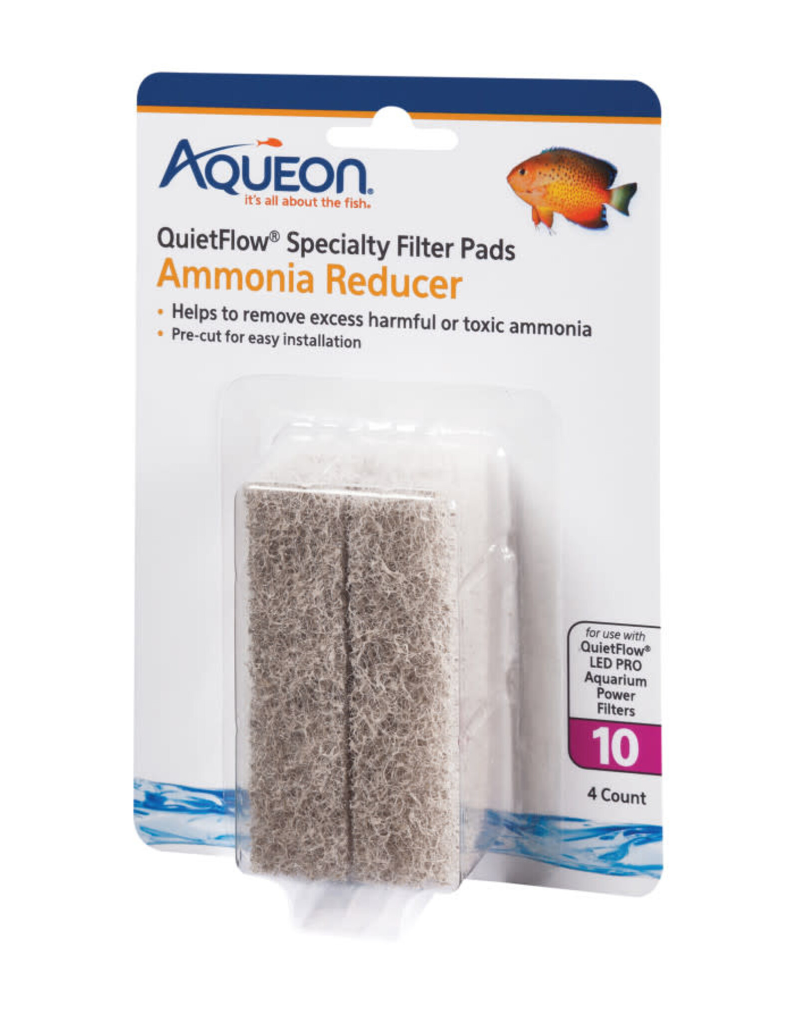 AQUEON Aqueon Replacement Specialty Filter Pads Ammonia Reducer, Quiet Flow 10