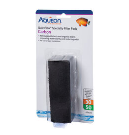 AQUEON Aqueon Replacement Specialty Filter Pads Carbon, Quiet Flow 30/50