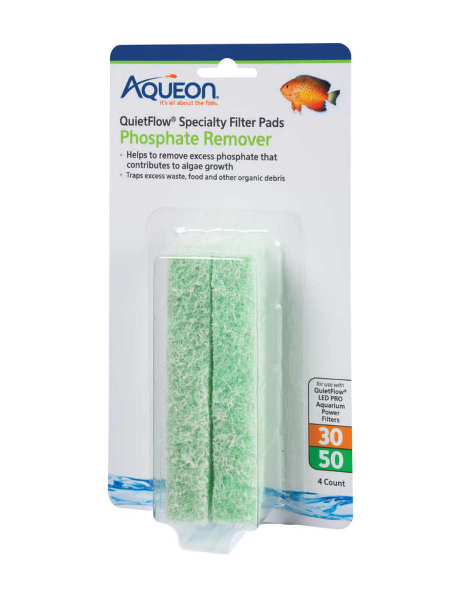 AQUEON Aqueon Replacement Specialty Filter Pads Phosphate Remover, Quiet Flow 30/50