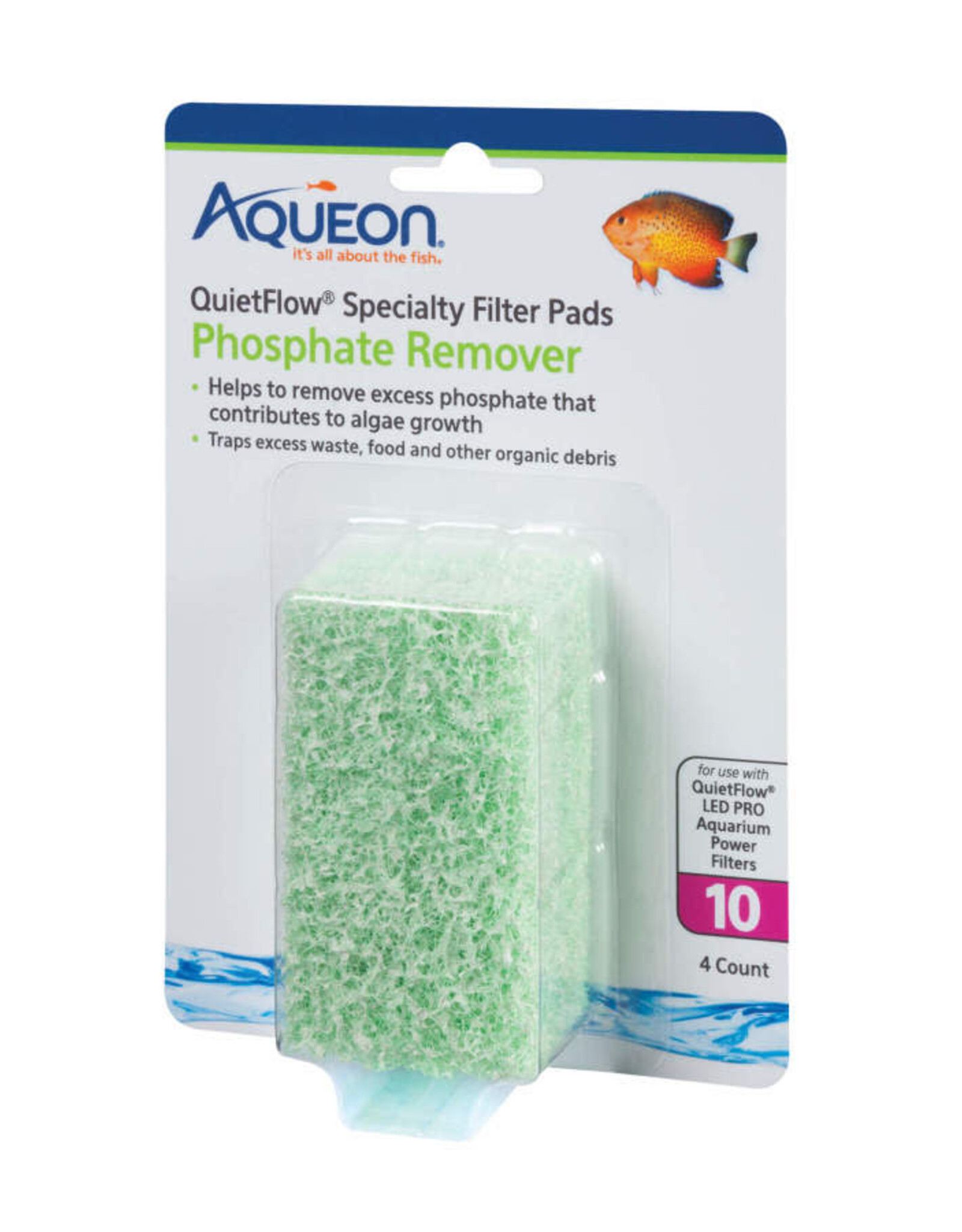 AQUEON Aqueon Replacement Specialty Filter Pads Phosphate Remover, Quiet Flow 10