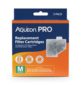 AQUEON Aqueon Pro Replacement Filter Cartridges Medium, 3 pk