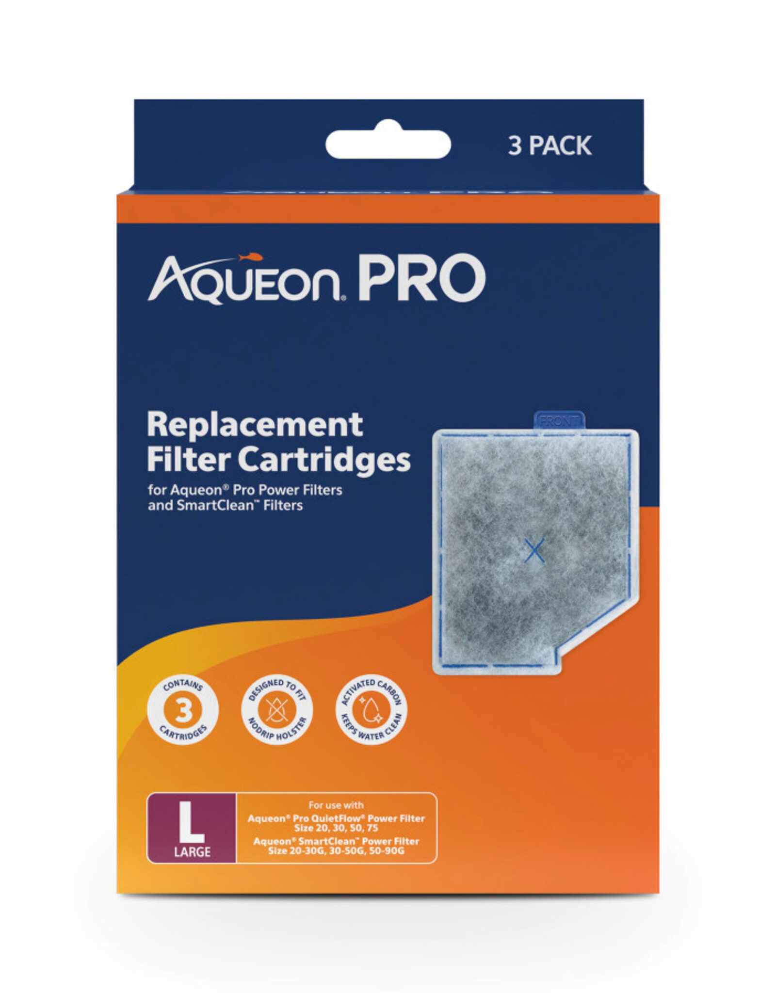 AQUEON Aqueon Pro Replacement Filter Cartridges Large, 3 pk