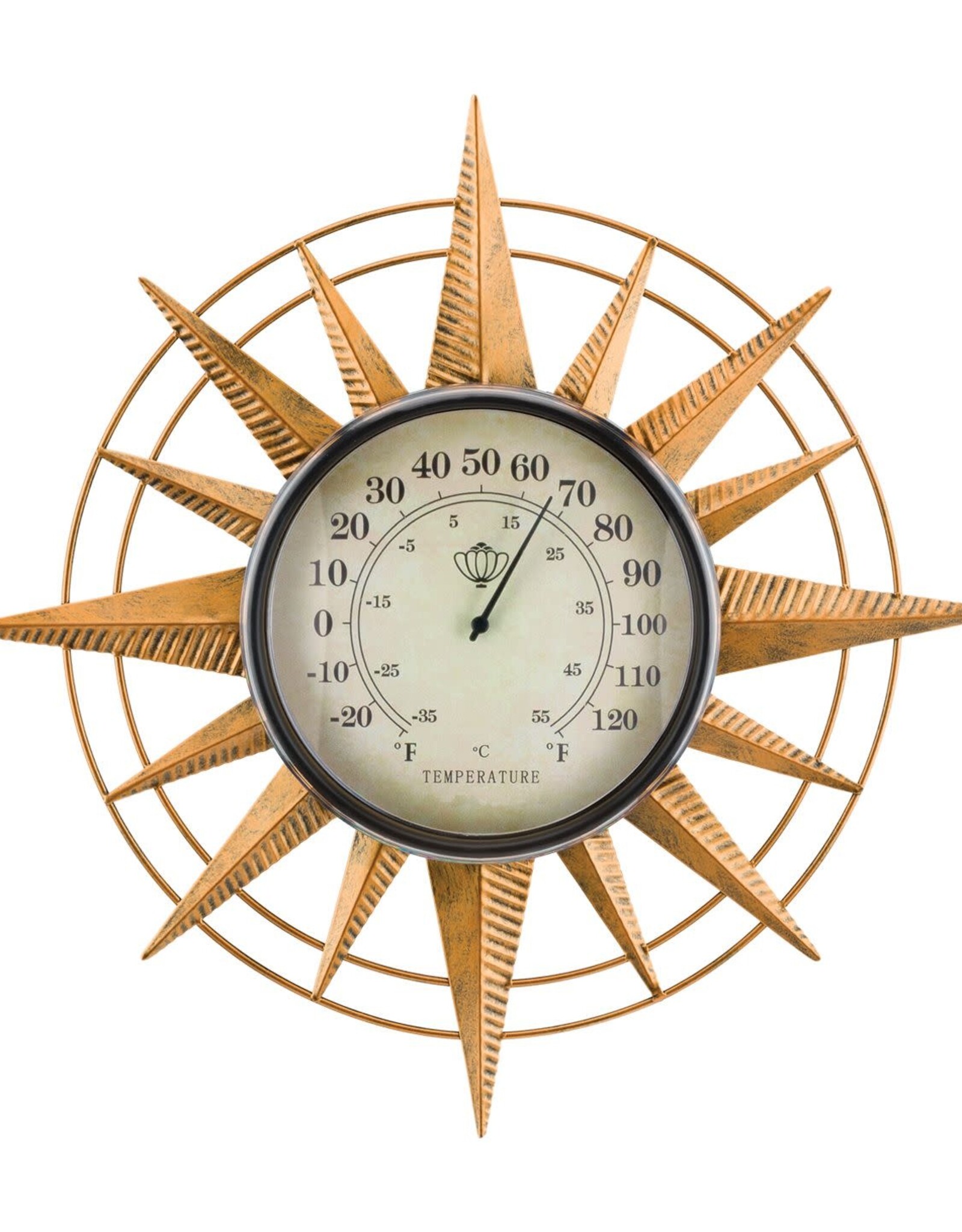 Thermometer Wall Decor - Compass 14"