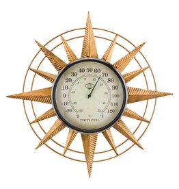 Thermometer Wall Decor - Compass 14"
