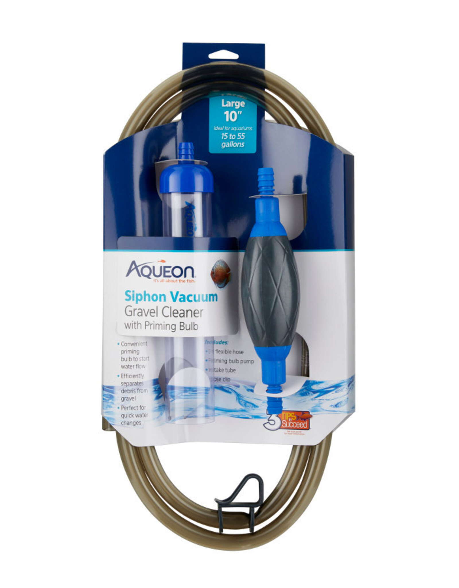 AQUEON Aqueon Aquarium Siphon Vacuum Gravel Cleaner With Bulb 10 inch Large