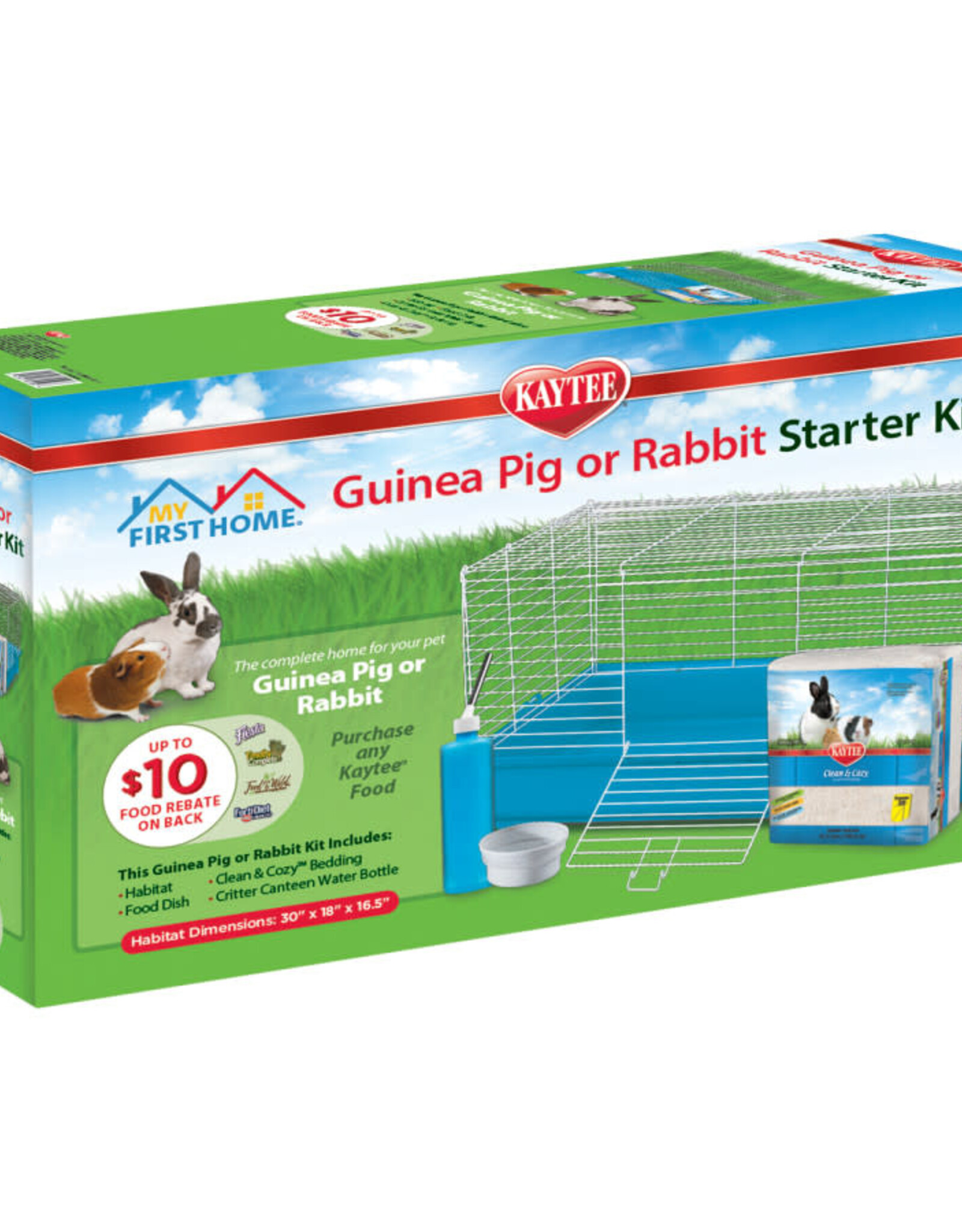 KAYTEE PRODUCTS Kaytee My First Home Guinea Pig or Rabbit Starter Kit 30 in X 18 in X 16.5 in