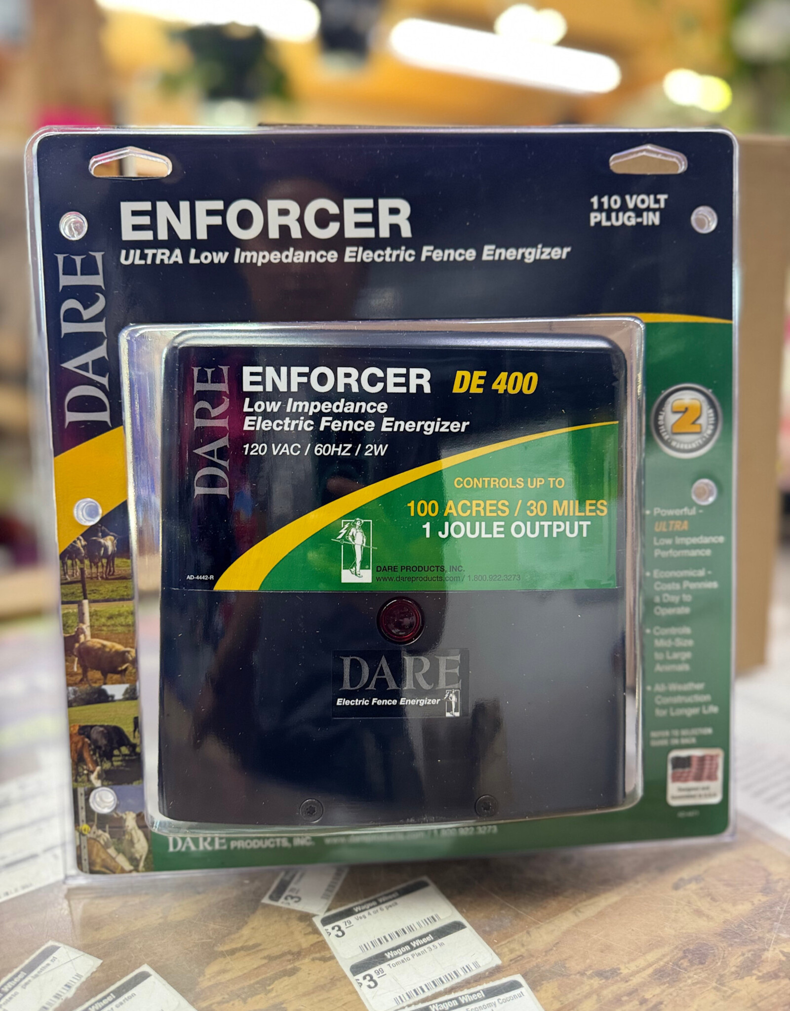 DARE Dare Electric Fence Energizer Plug-In ENFORCER DE 400  1 Joule