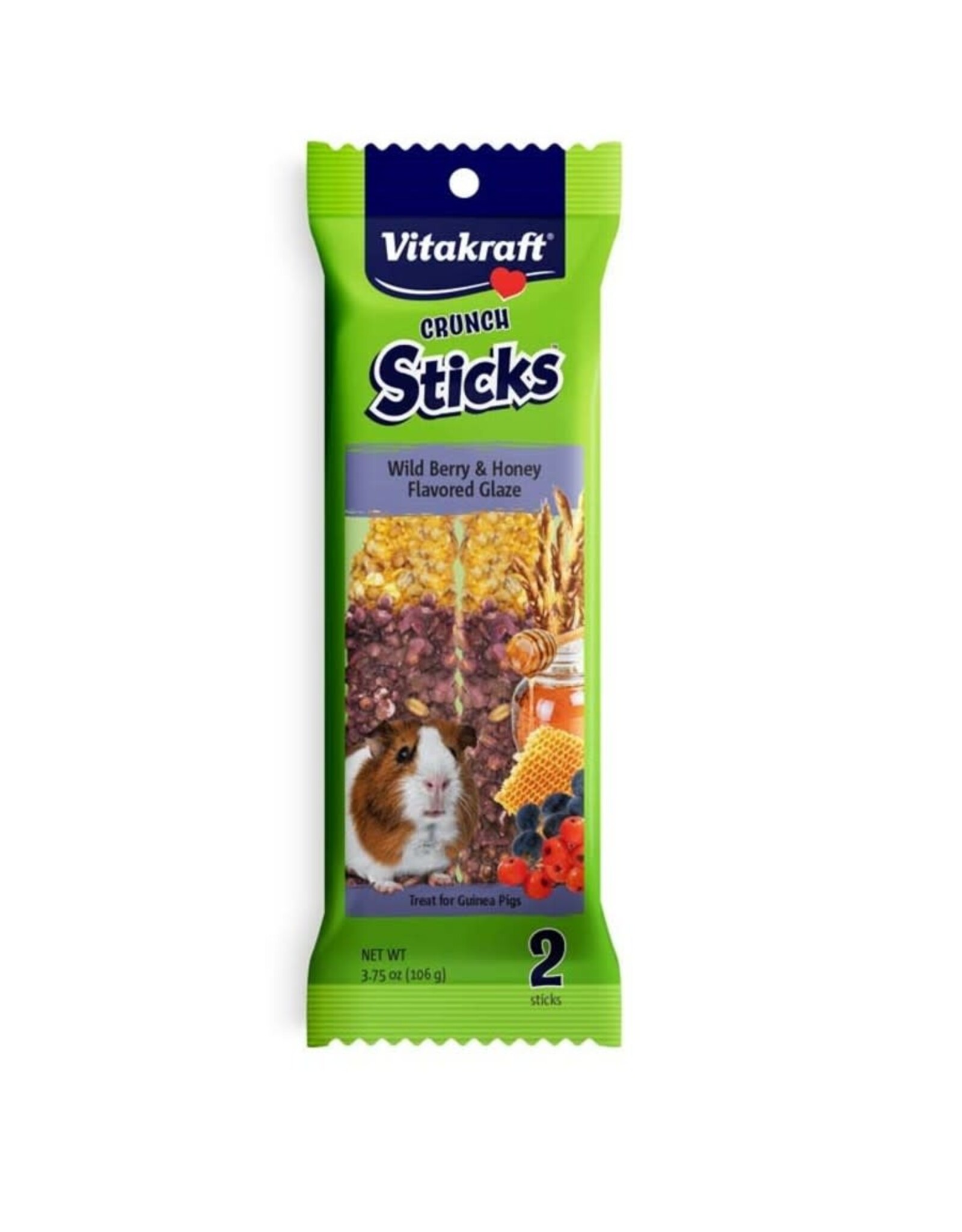 Vitakraft Vitakraft Crunch Sticks Guinea Pig Treats Wild Berry & Honey 3.75 oz, 2 ct