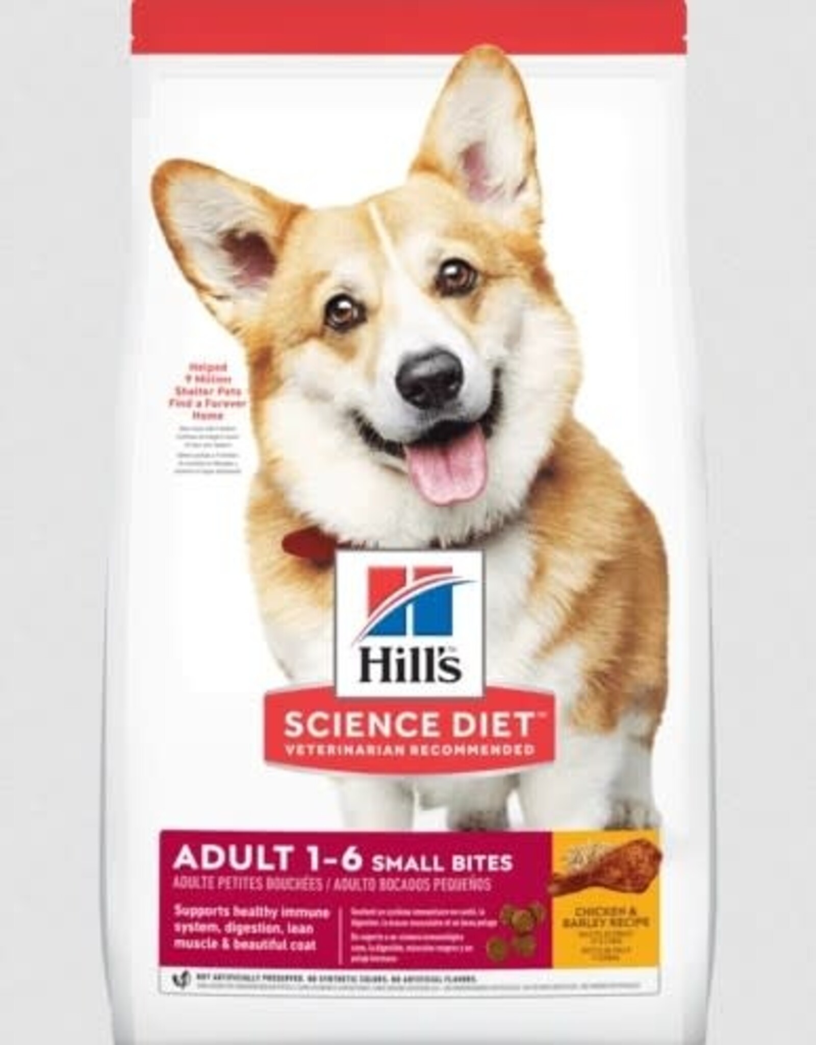 Hill's Science Diet Hill's Science Diet Adult Small Bites Dry Dog Food, Chicken & Barley Recipe, 15 lb