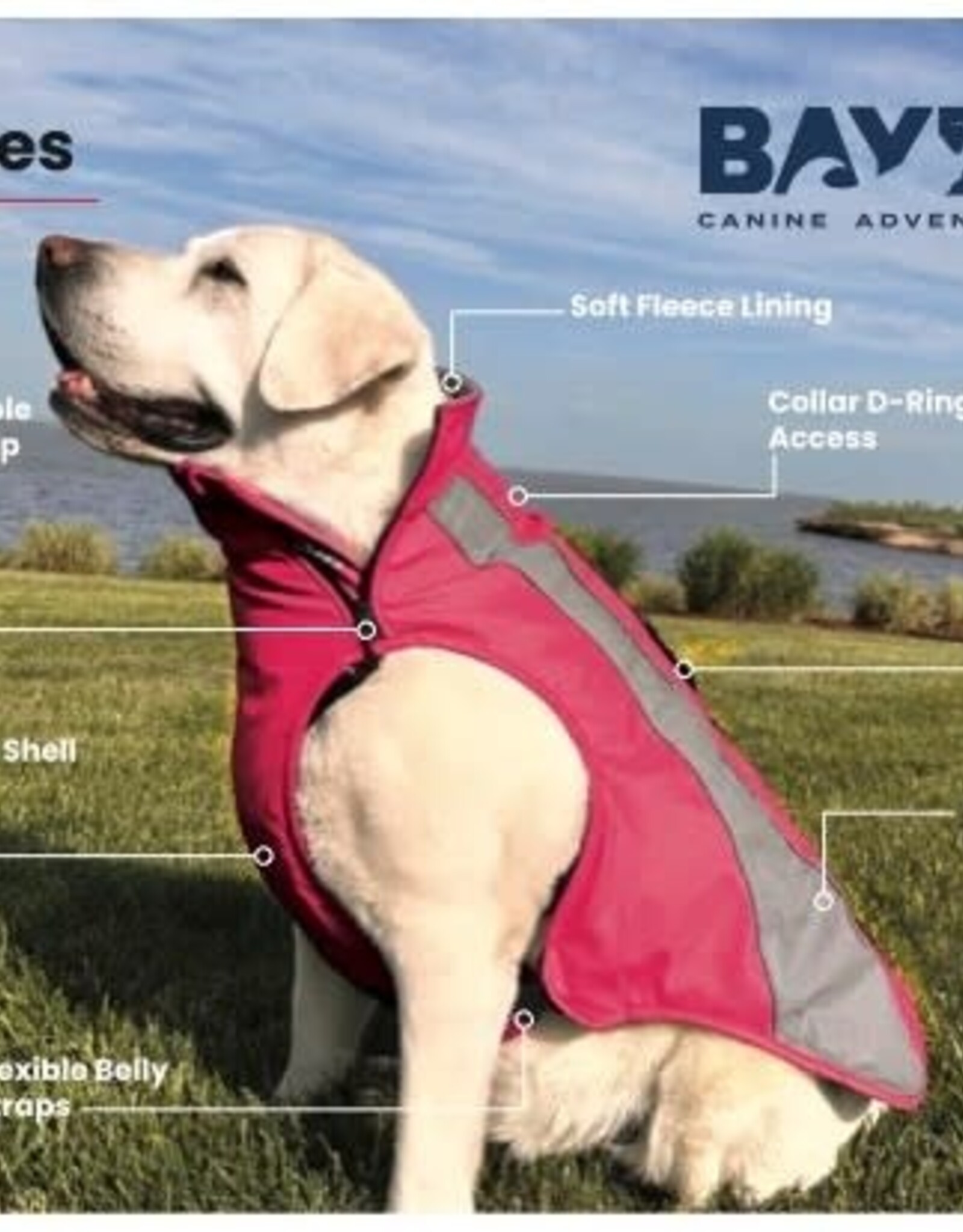 BayDog Coats:Saginaw Fleece 2.0 Orange - S