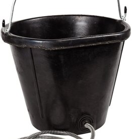 Farm Innovators AFS 5 Gallon Heated Rubber Flatback Bucket, 18QT 90 WATT