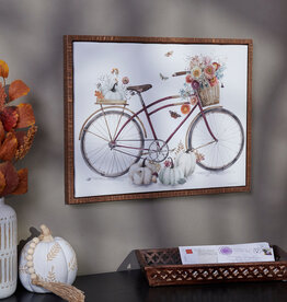 Fall Bike Canvas Wall Art 20" x 16"