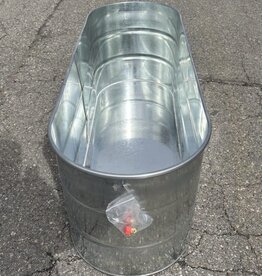 Alaska Farm Supply AFS Galvanized Stock Tank / Tub 100 gallon  w/ drain plug