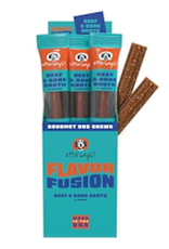 Etta Says! Etta Says! Flavor Fusion - All Natural Rawhide Free Chews for Dogs 1.5 oz Chew - Beef and Bone Broth