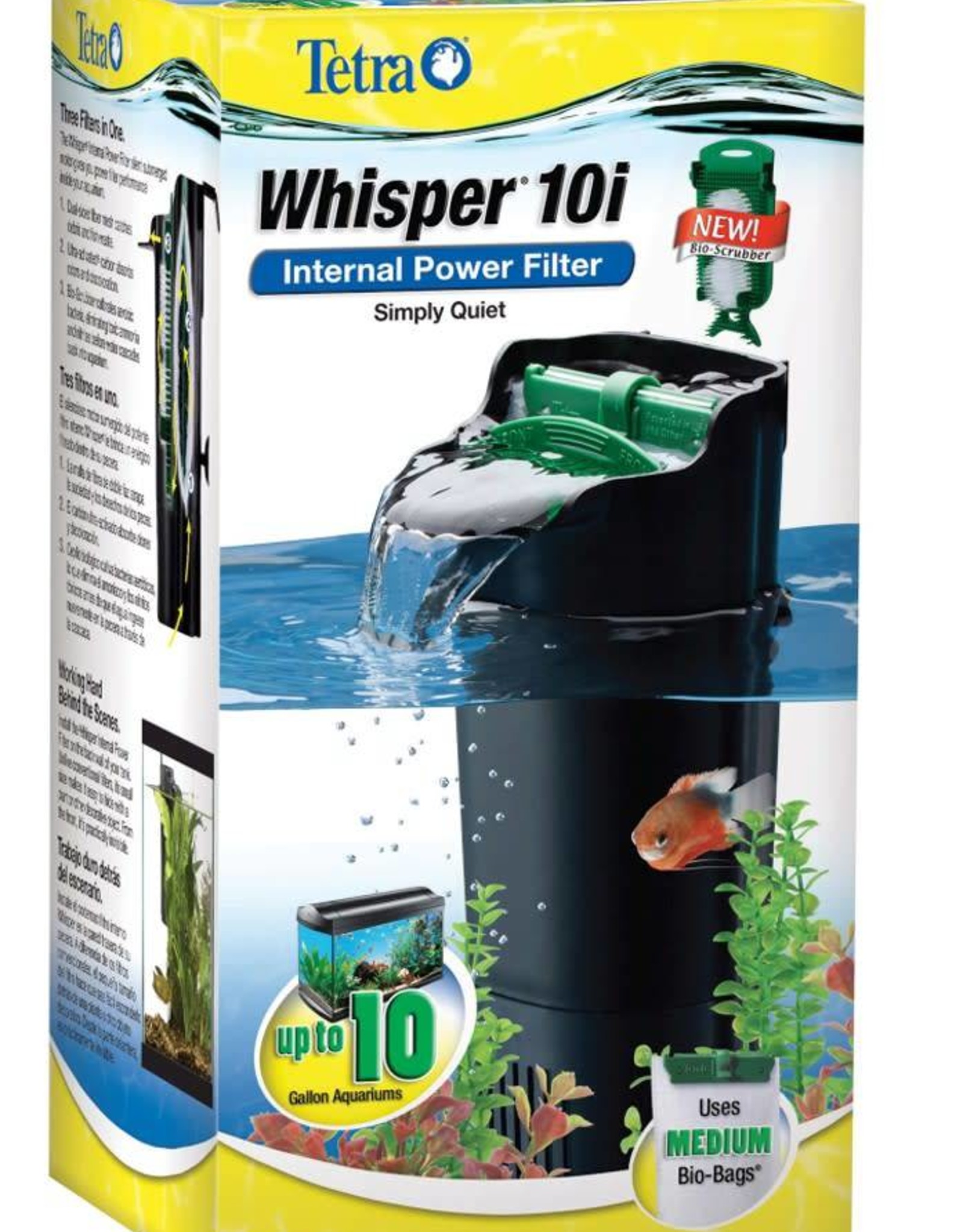 SPECTRUM BRANDS - TETRA Tetra Whisper 10i Internal Power Filter 5-10 gal  with Bio-Scrubber