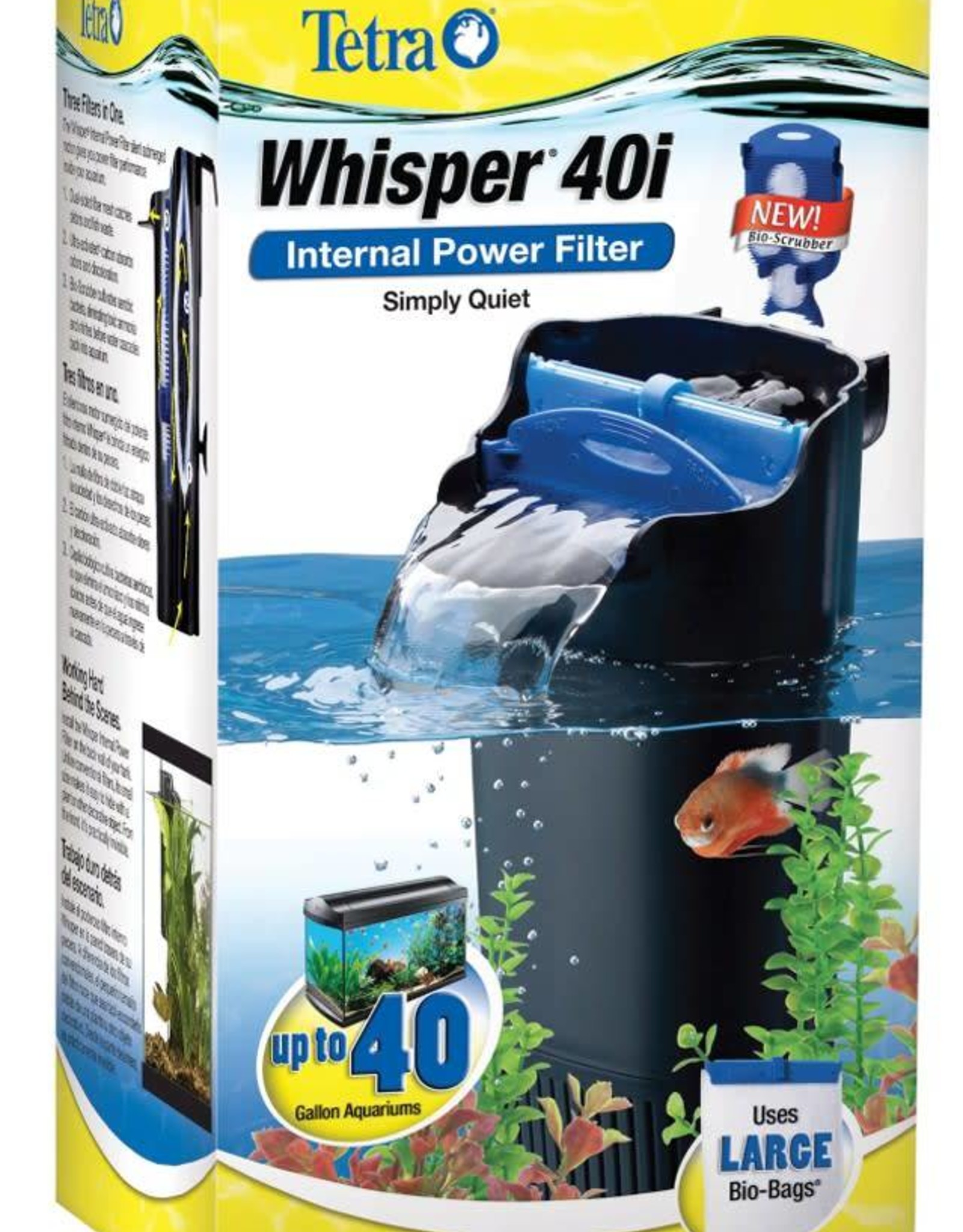 AQUARIA Tetra Filter WHISPER IN TANK 40i