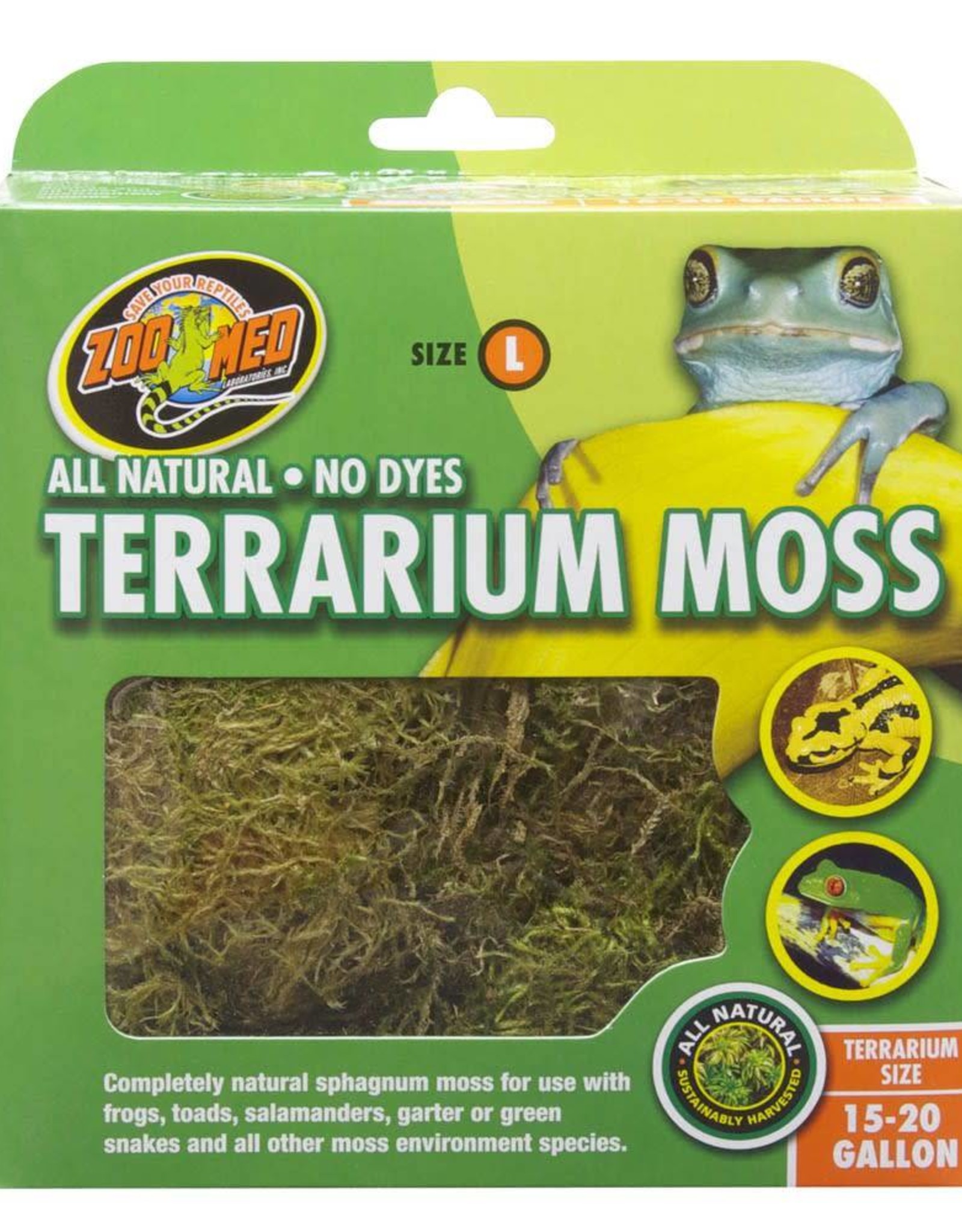 ZOO MED LABORATORIES ZML MOSS TERRARIUM 15-20G