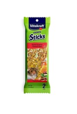 KAYTEE PRODUCTS Vitakraft Crunch Sticks Hamster Treats Peanut & Honey, 3 oz, 2 ct