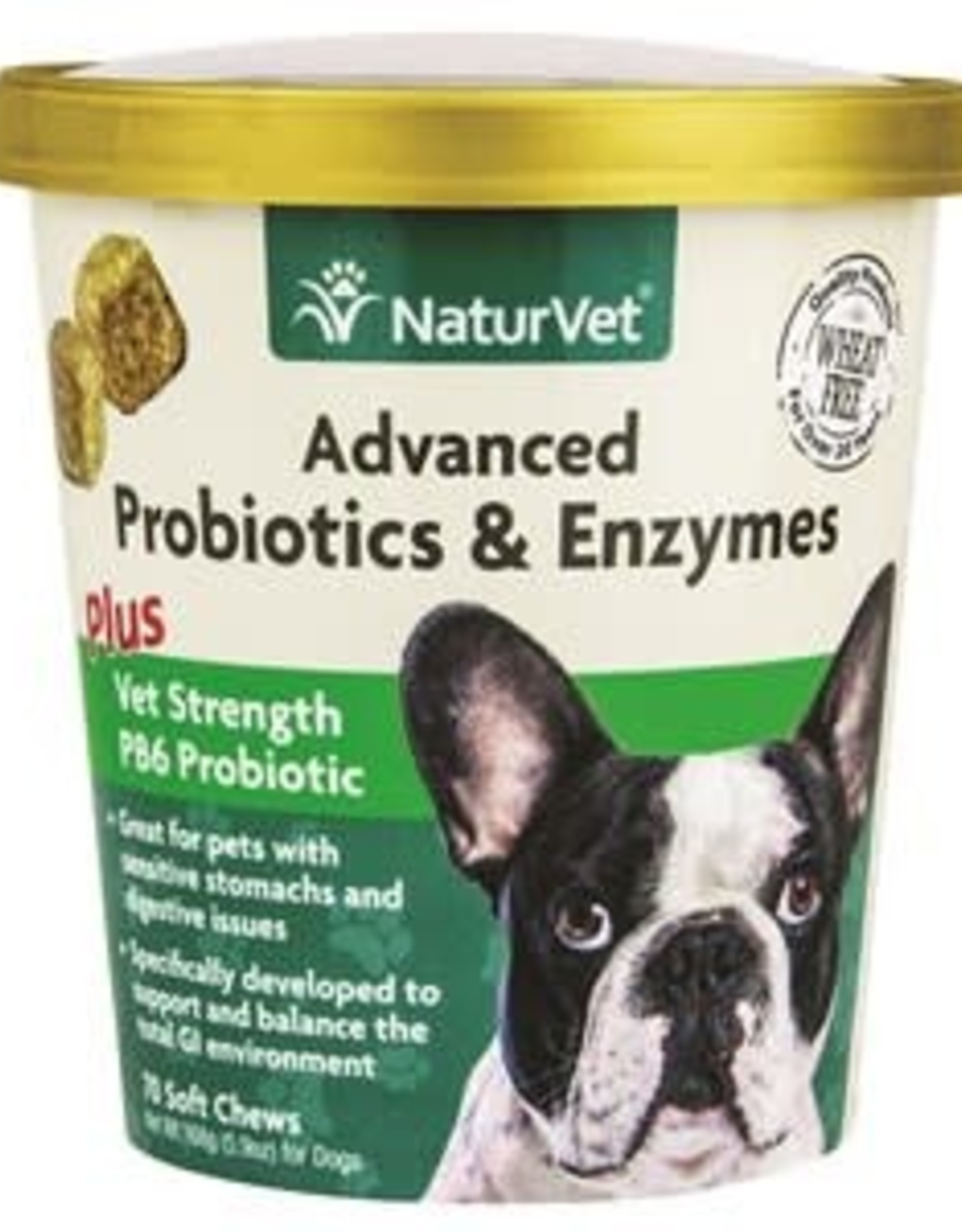 NATURVET Advance Probiotic & Enzyme Soft Chew 70CT