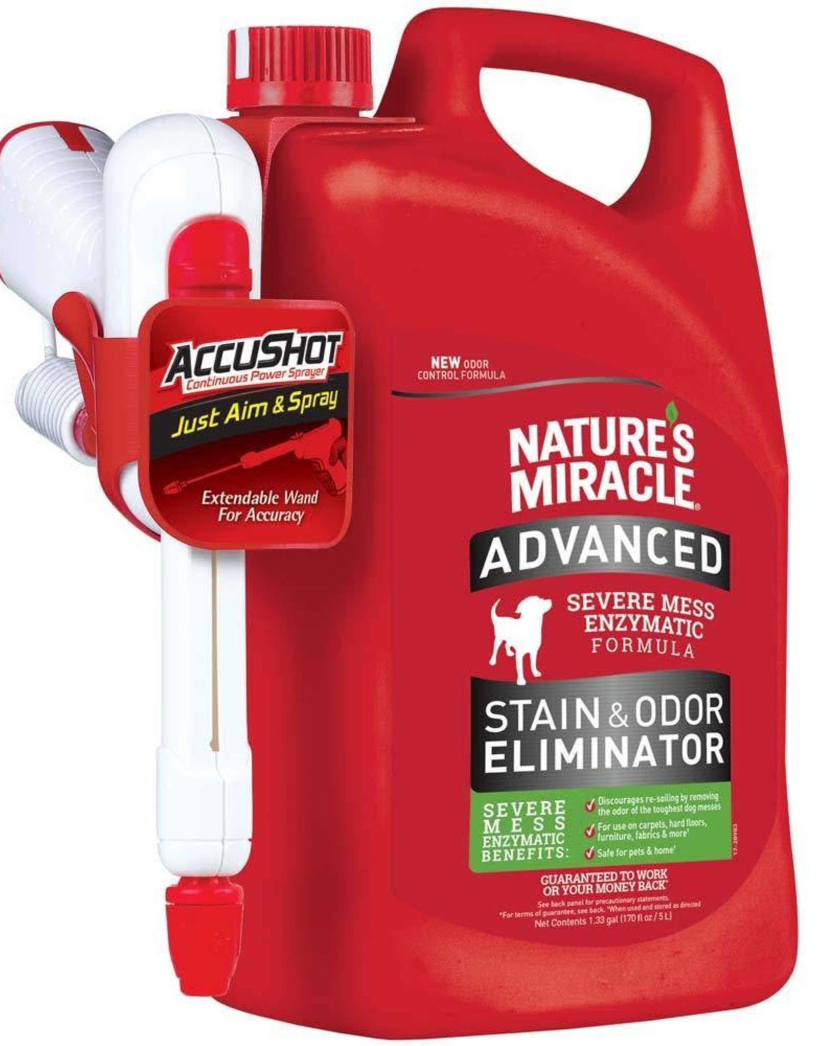 SPECTRUM BRANDS Nature's Miracle Advanced Stain & Odor Remover AccuShot 170oz