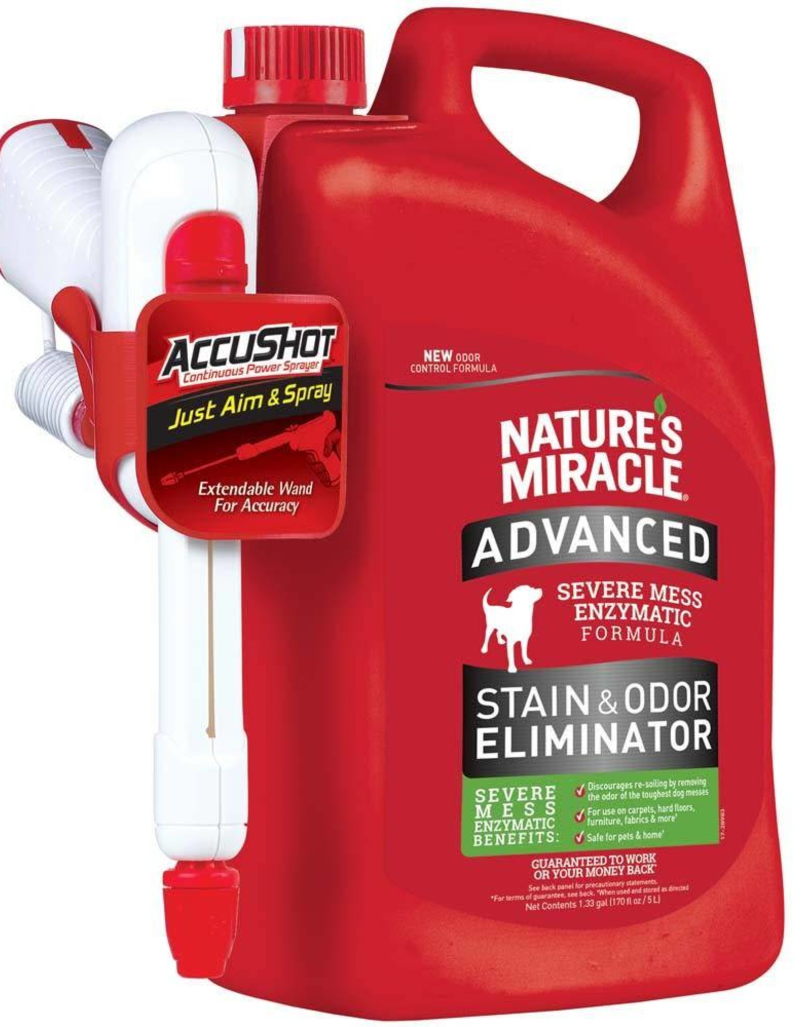 SPECTRUM BRANDS - TETRA Nature's Miracle Advanced Stain & Odor Remover AccuShot 170oz DISC