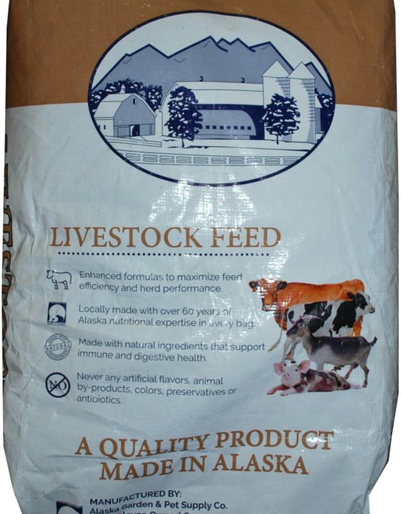Alaska Mill and Feed Textured Goat 16% AMF 50lbs