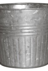 Robert Allen 4 in Rd Planter Galvanized