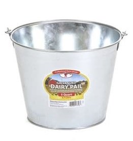 MILLER Galvanized Pail 5 Quart Dairy