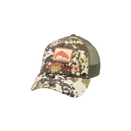 Trout Icon Trucker - River Camo