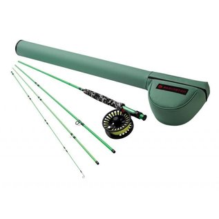 580-4 MINNOW OUTFIT W/ CROSSWATER REEL 5 WT 8'0"" 4PC COLOR 1