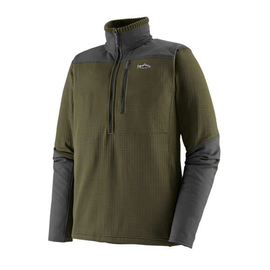 M's L/S R1 Fitz Roy 1/4 Zip Basin Green M