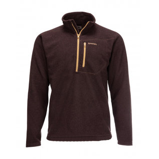 Simms Rivershed Quarter Zip Mahogany