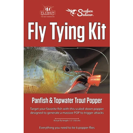 Flymen Fly Tying Kit Panfish & Topwater Trout Popper Fly Tying Kit