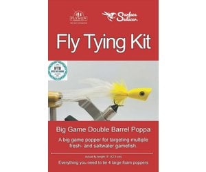 Flymen Fly Tying Kit Big Game Double Barrel Poppa - Tight Lines