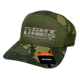 SIMMS Tight Lines CBP 7-Panel Trucker Hat Olive