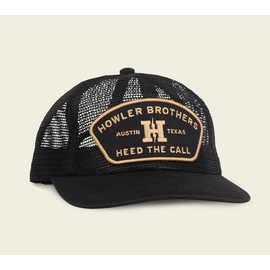 Howler Bros Unstructured Snapback Hats - Howler Feedstore : Black/ Gold (CORE) One Size