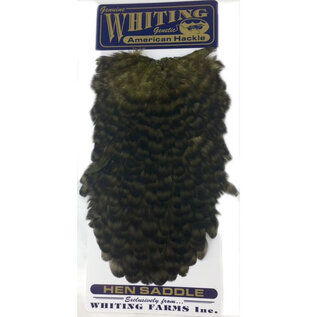 Whiting American Hen Saddle Grizzly