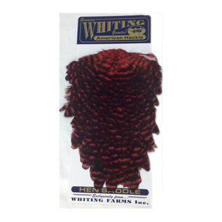 Whiting American Hen Saddle Grizzly