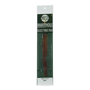 Metz Hackle Select Three Pack Size 14 16 18