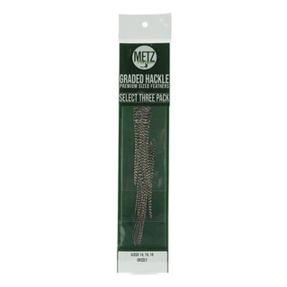 Metz Hackle Select Three Pack Size 14 16 18