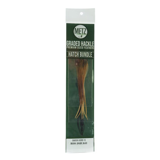 Metz Hatch Bundle Caddis Brown, Ginger, Black