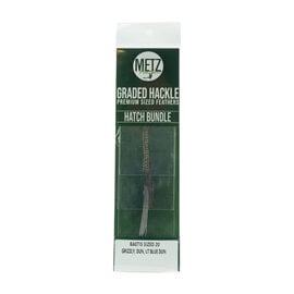 Metz Hatch Bundle Baetis Grizzly, Dun, LT Blue Dun