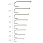 Galloup's Vertical Eye Streamer Hook  25 per pk.