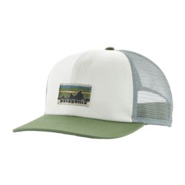 PATAGONIA Relaxed Trucker Hat OG Legacy Label: Birch White